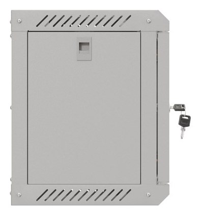 WALL-HUNG RACK CABINET 10" 6U 300X300 GREY GLAZED DOOR LANBERG (FLAT PACK)-4