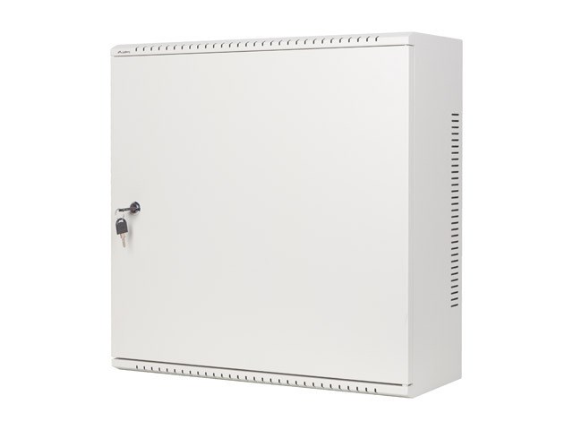 Niskoprofilni zidni mrežni ormar LANBERG 19" 6U+3U 540x200mm siva boja