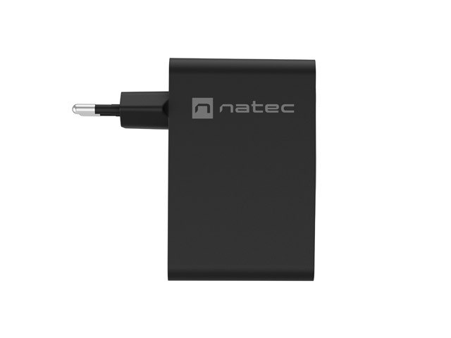 Zidni punjač NATEC RIBERA 100W GaN, 3x USB-C, 1x USB-A, PD, QC 4.0+, crni-4