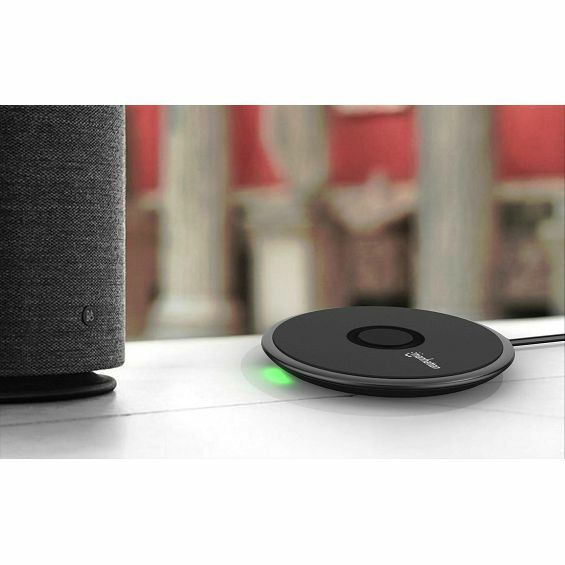 Bežični punjač MANHATTAN Fast Qi 10W crna boja-2