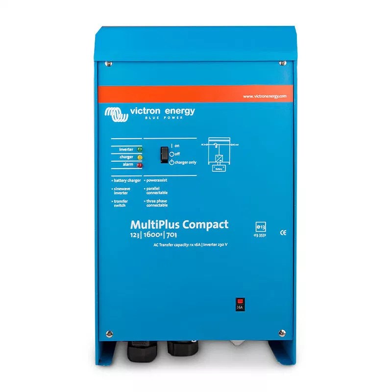 Inverter / Punjač VICTRON ENERGY MultiPlus Compact 12/1600/70-16 (1600VA, 70A punjač, 16A transfer)