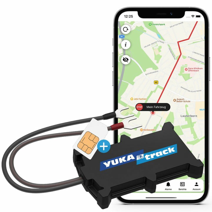 GPS Tracker YUKATRACK easyWire 2G AIO (s SIM karticom, Data Flat)