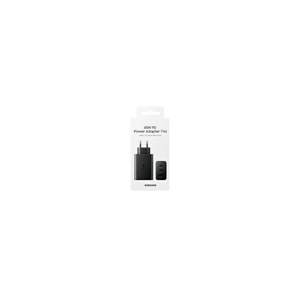 Kućni punjač SAMSUNG EP-T6530NBE,PD 65W,Trio (USB-C x2,USB-A)-1