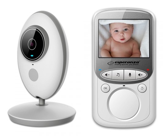LCD Baby Monitor ESPERANZA EHM003 (2.4") bijeli-3