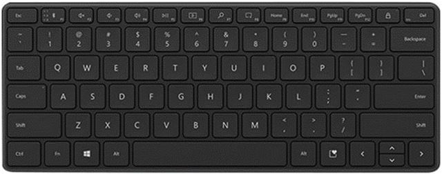 Tipkovnica MICROSOFT MS Compact Bluetooth Keyboard (bežična Bluetooth, multimedija, crna)-0