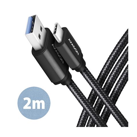 USB kabel AXAGON BUCM3-AM20AB (USB AM, USB CM, 2m, crna)-0