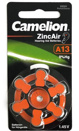 Baterija za slušni aparat Camelion A13 bez žive (PR48) 6 kom-3