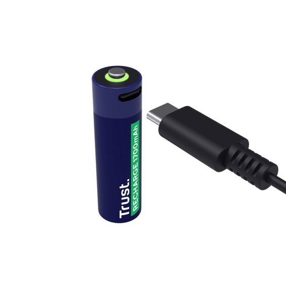 Baterije TRUST AA, punjive, 1700 mAh, USB-C, 4 kom-2