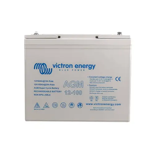 Baterija VICTRON ENERGY AGM Super Cycle (BAT412110081) (12V, 100Ah, M6)-0