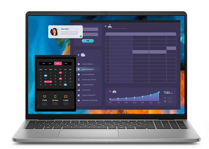 Laptop DELL Vostro 5640 (16", WUXGA, Intel Core 7 150U, 16GB, 1TB SSD, Intel Graphics, Windows 11 Pro, Non-HR tipkovnica, siva boja)