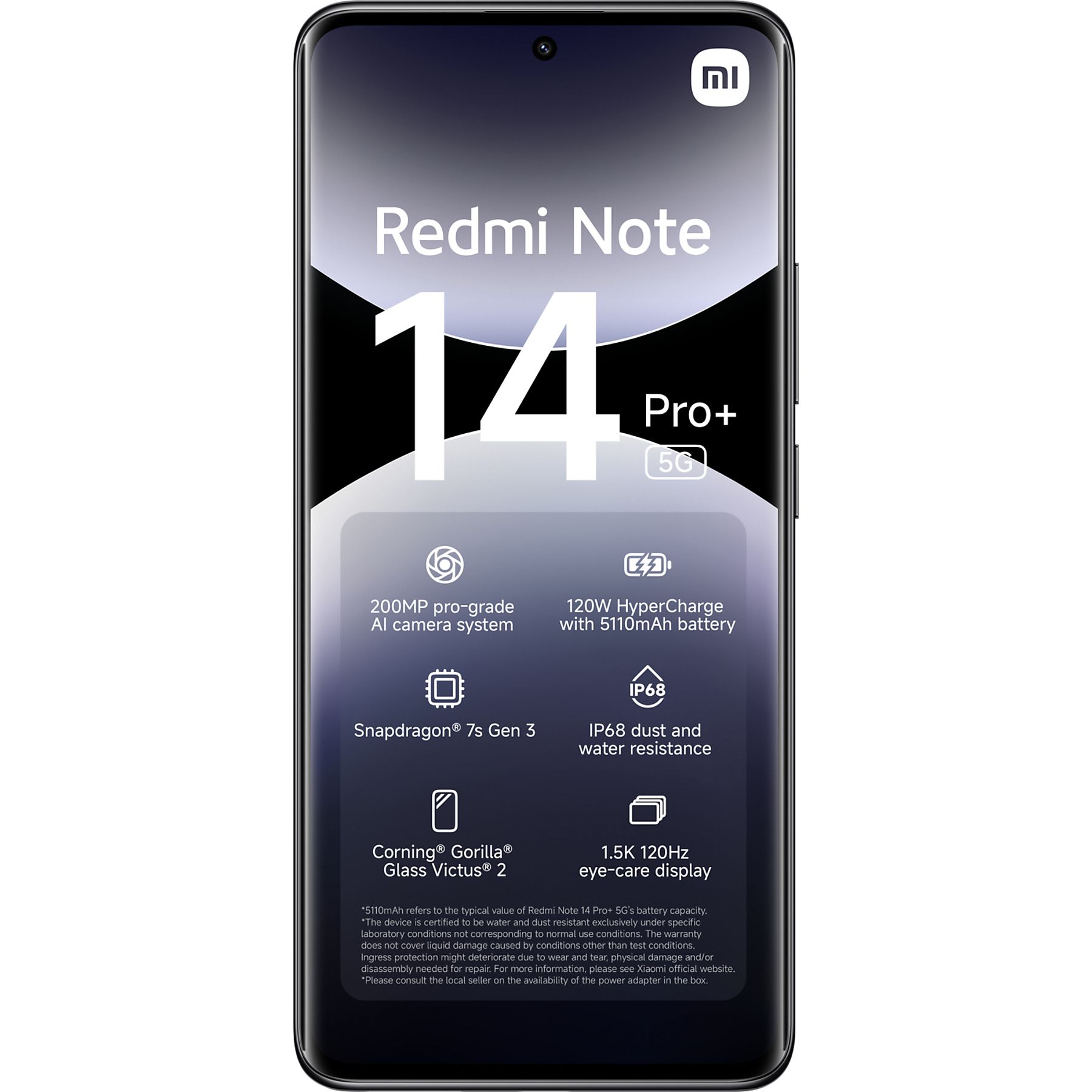 Mobitel XIAOMI Redmi Note 14 Pro+ 5G 8GB/256GB crni-2