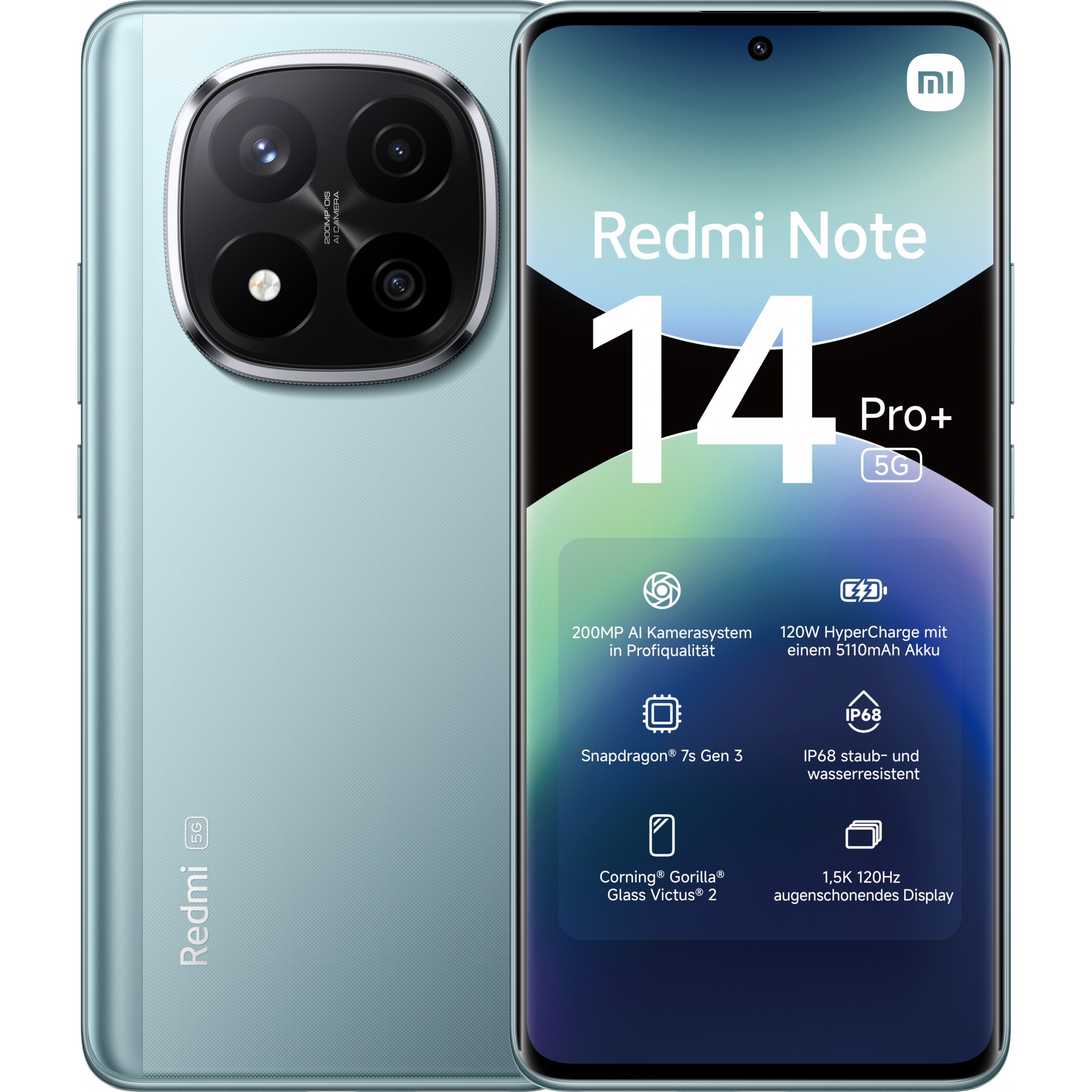 Mobitel XIAOMI Redmi Note 14 Pro+ 8GB/256GB Forst Blue-6