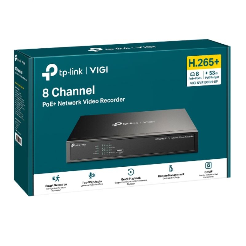 Mrežni video snimač s 8 kanala PoE+ TP-LINK VIGI (Podrška za PoE+, 8 kanala)-2