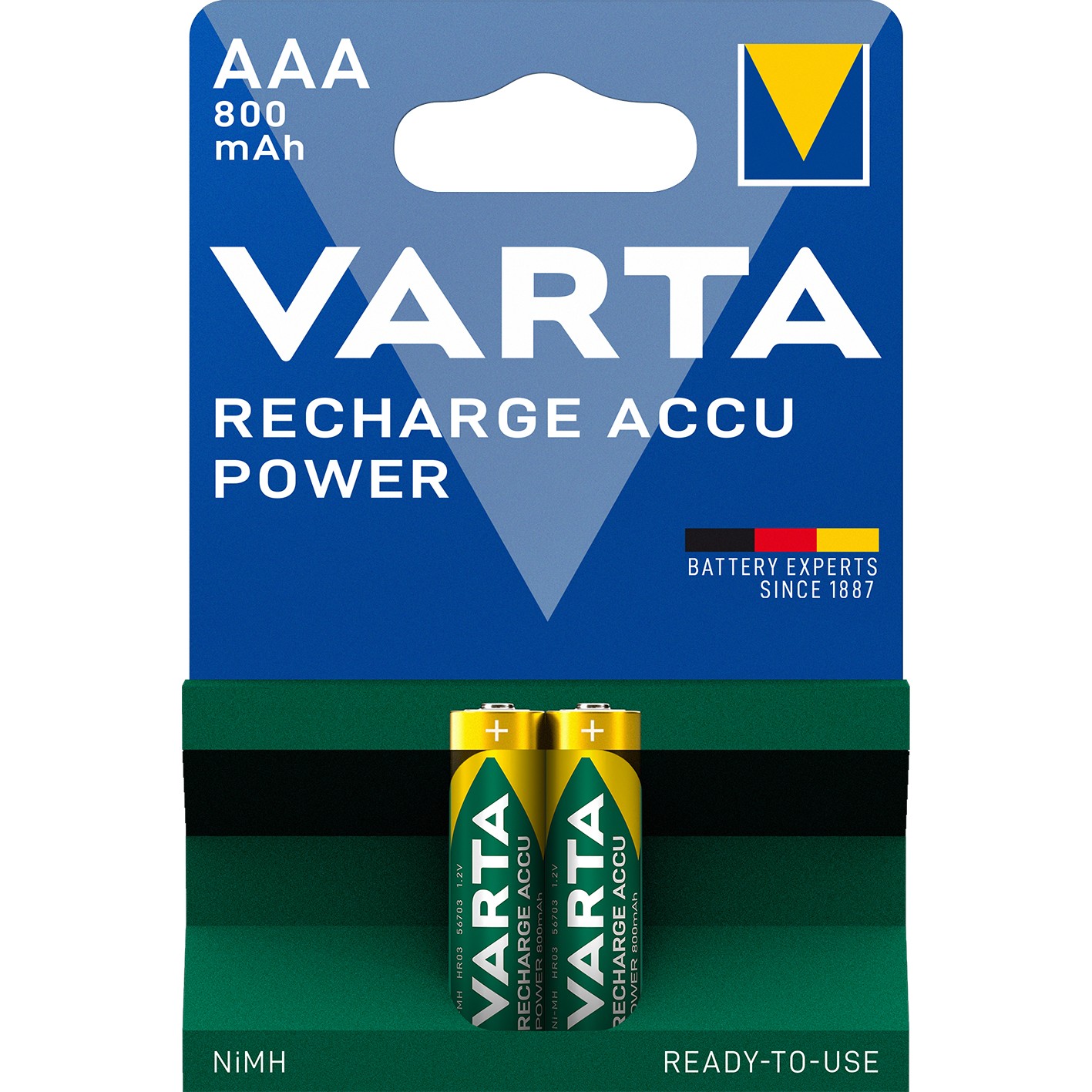 Punjiva baterija VARTA Recharge Akku Power R2U AAA 800MAH BLI2-1