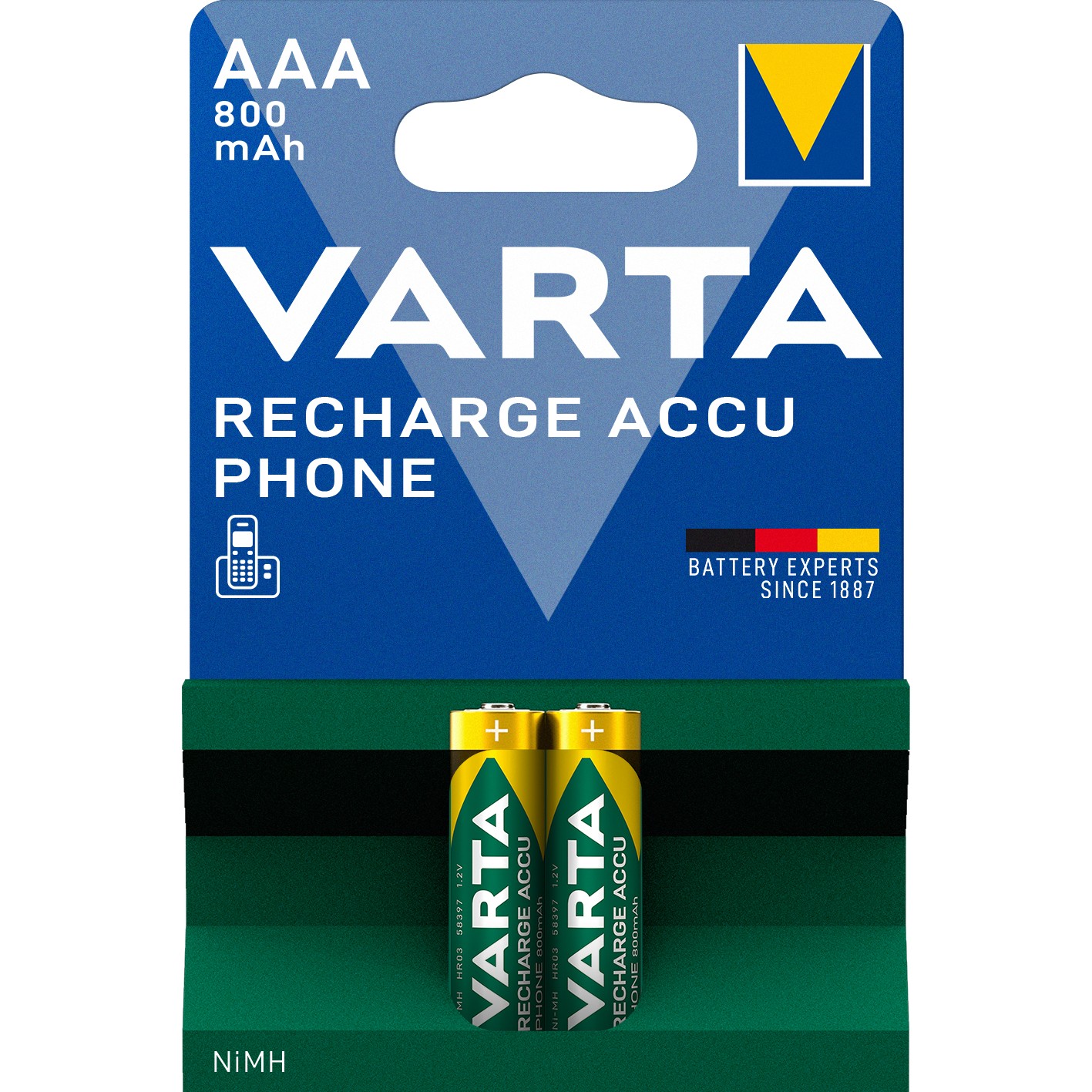 Punjive baterije VARTA Phone Accu 800 mAh AAA 2 kom-1