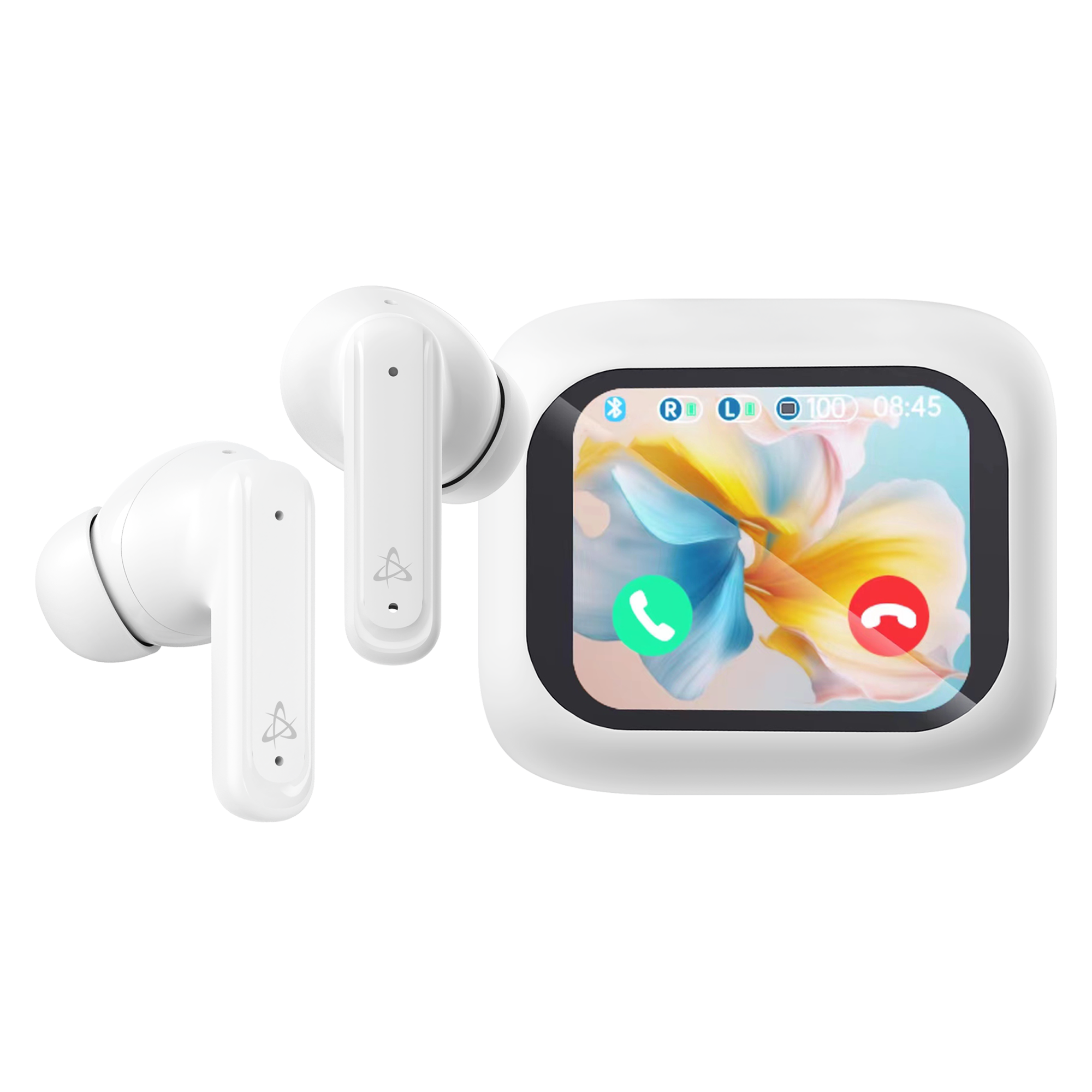 Slušalice SBOX EB-TWS08 (earbuds, ANC, Touch Display) bijele-4
