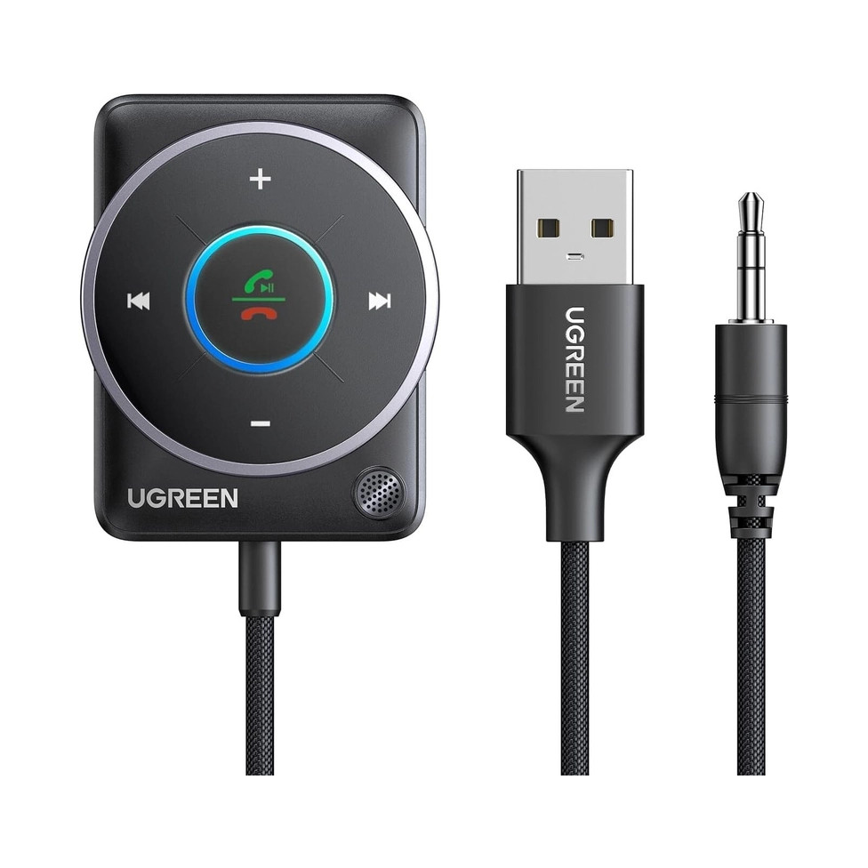 Bežični Audio receiver UGREEN, Bluetooth, USB, 3.5mm, crni-0
