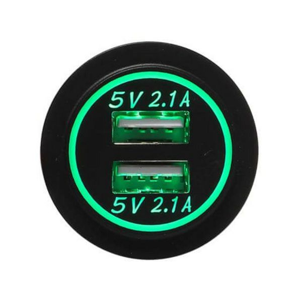 Adapter ACV USB Dual 12V/24V 5V 2.4-1