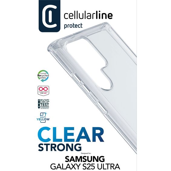 Maska za mobitel CELLULARLINE za SAMSUNG GALAXY S25 ULTRA, Clear strong, prozirna-2
