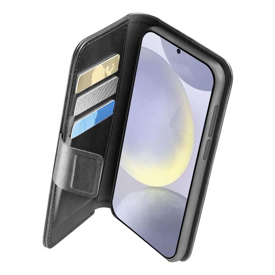 Torbica za mobitel CELLULARLINE za SAMSUNG GALAXY S25, book agenda, crna-0