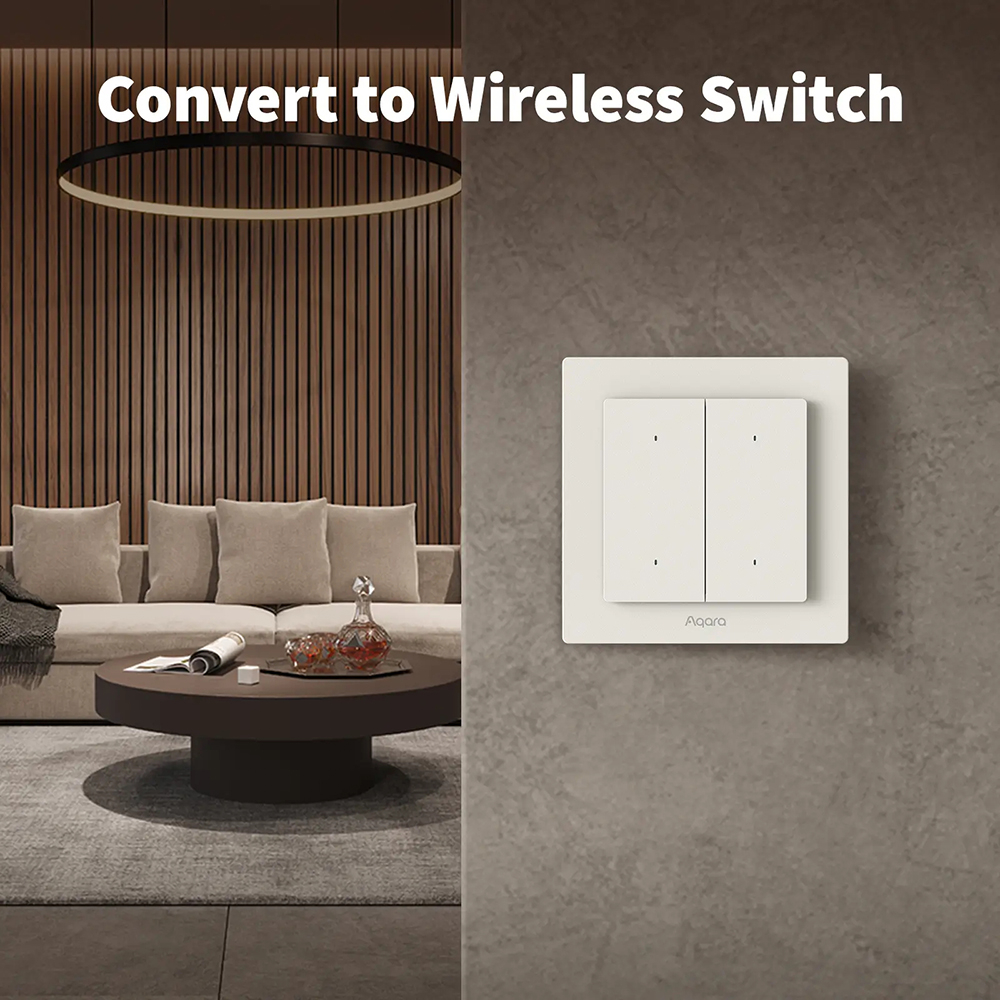 Aqara Smart H2 (WS -K07D) light switch, 2 buttons - 1 channel-5