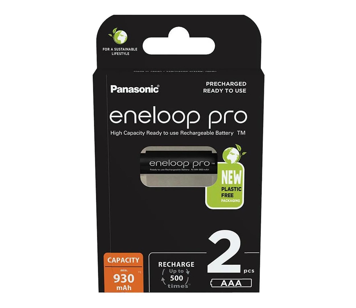Baterija AAA PANASONIC ENELOP PRO Ni-MH 930 mAh BK-4HCDE/2PE 2kom-0