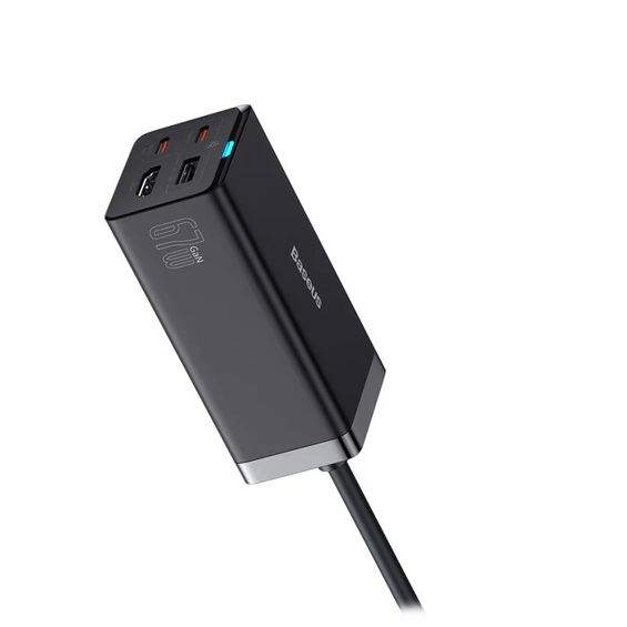 Strujni punjač BASEUS GAN5 Pro, 67W Quick Charge, 2xUSB-C, USB-A, HDMI, crni-2