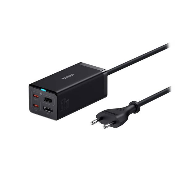 Strujni punjač BASEUS GAN5 Pro, 67W Quick Charge, 2xUSB-C, USB-A, HDMI, crni-0