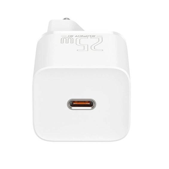 Strujni punjač BASEUS Super Si, 25W Fast Charging, USB-C, bijeli-1