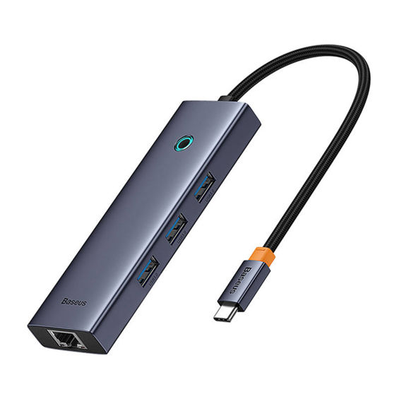 USB Hub BASEUS UltraJoy, 6u1, USB-C sivi-0