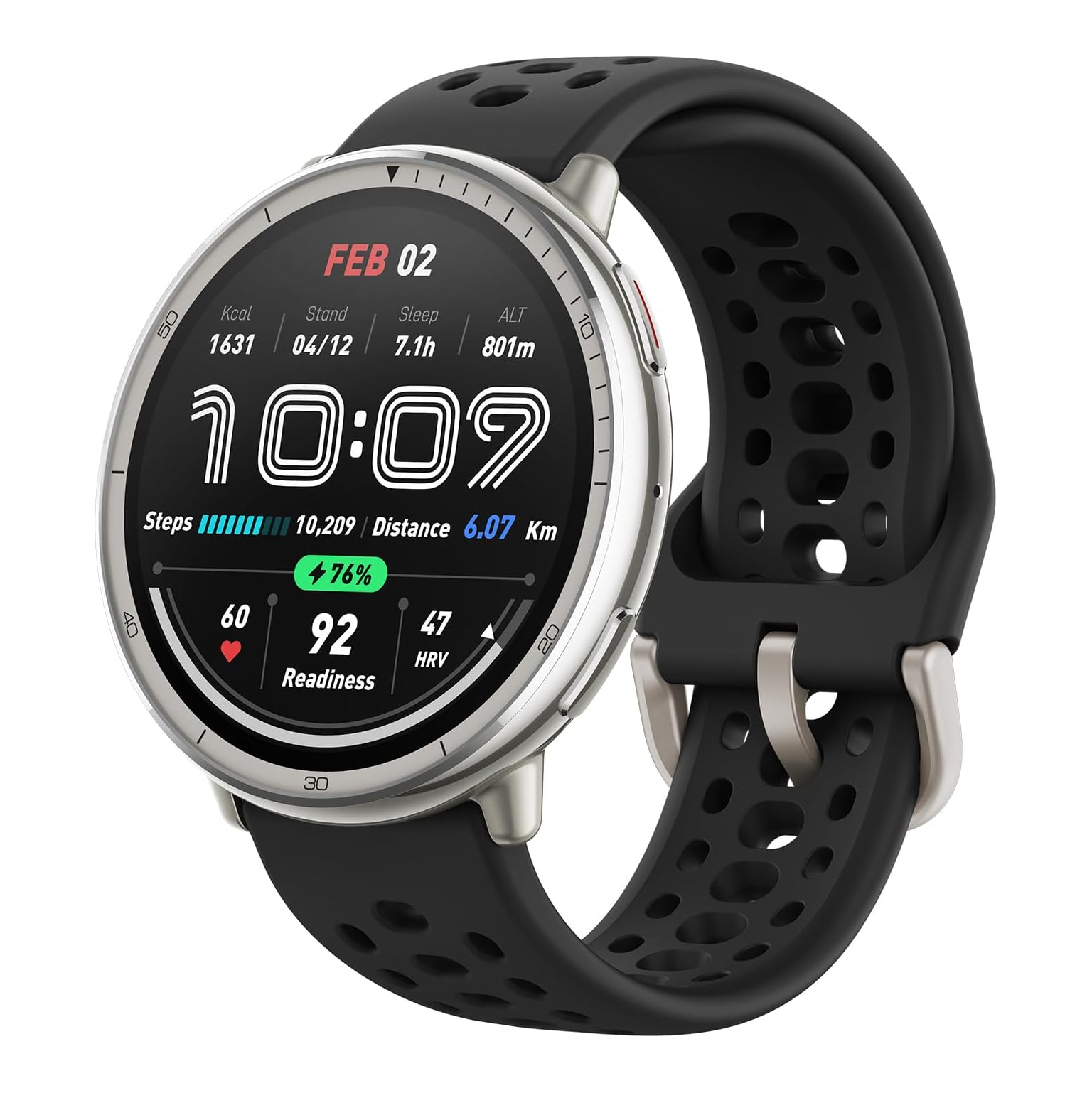 Pametni sat AMAZFIT Active 2 (round) crni silikon-2