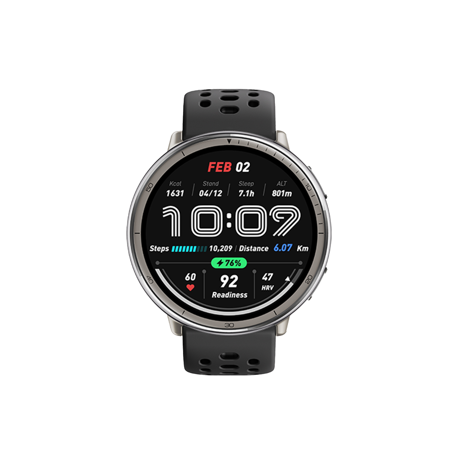 Pametni sat AMAZFIT Active 2 (round) crni silikon-0