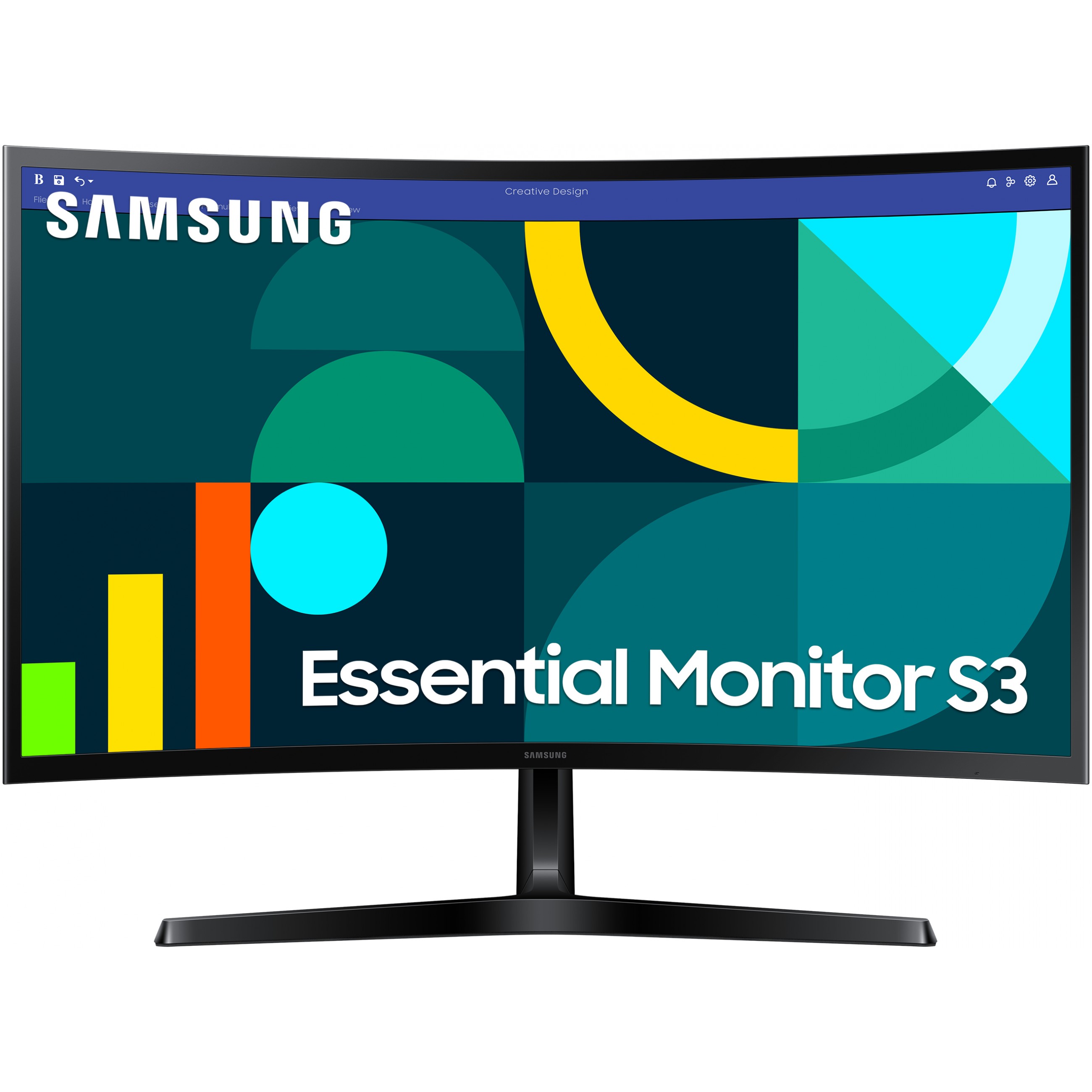Monitor SAMSUNG LS27D366GAUXEN 27'' 100Hz (VA panel, 1920x1080, Zakrivljeni, Crna)-1