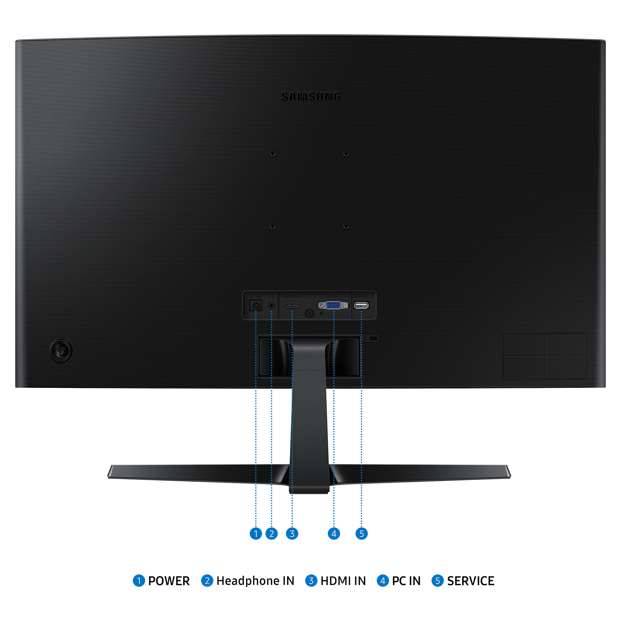 Monitor SAMSUNG LS27D366GAUXEN 27'' 100Hz (VA panel, 1920x1080, Zakrivljeni, Crna)-6