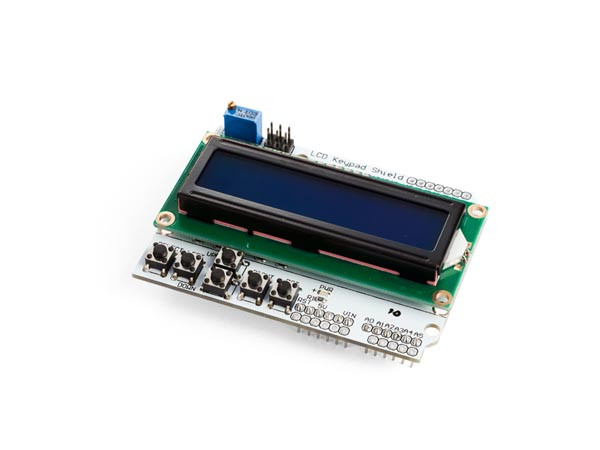 LCD i keypad shield za ARDUINO LCD1602 (16x2 LCD, Plava pozadina, Bijelo pozadinsko osvjetljenje, Podešavanje kontrasta, 4-bitna Arduino LCD biblioteka)-9
