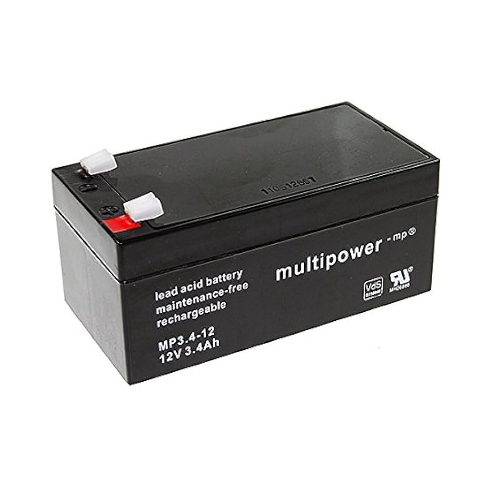 Baterija akumulatorska MULTIPOWER MP3,4-12, 12V, 3.4Ah, 134x67x67 mm-5