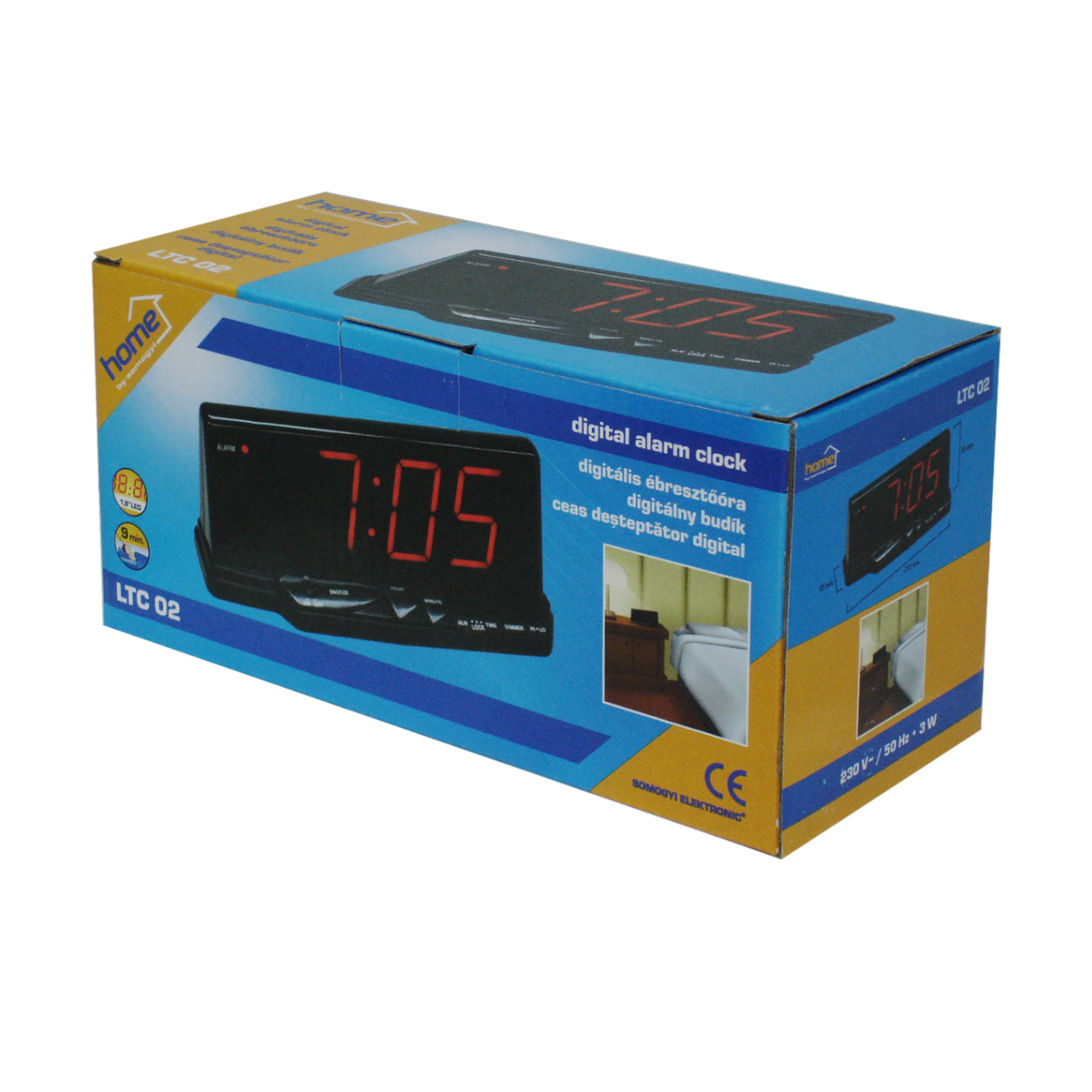 Sat HOME LTC 02 sa alarmom, LED zaslon 1,8"-1