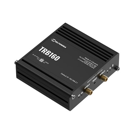 Teltonika TRB160 | LTE IoT Gateway | Cat 6, 1x RJ45 1000Mbps, IP30-1