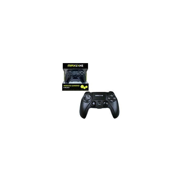 Gamepad MAXLINE E-BG2001 bežični za PS4/PS3, podržava 6 senzora pokreta, ugrađen dupli motor za vibraciju, Touch Pad, utor 3.5mm za slušalice-1
