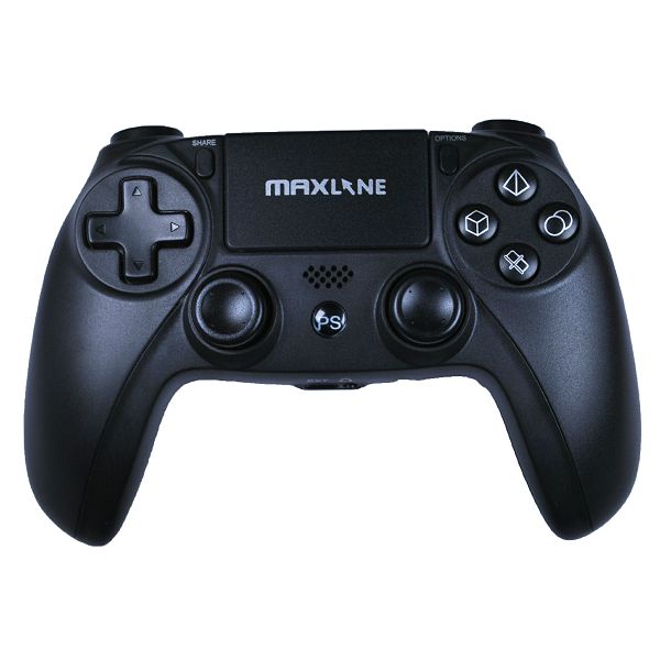Gamepad MAXLINE E-BG2001 bežični za PS4/PS3, podržava 6 senzora pokreta, ugrađen dupli motor za vibraciju, Touch Pad, utor 3.5mm za slušalice-0