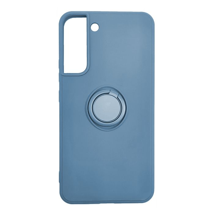 Maska za mobitel SAMSUNG GALAXY S22 PLUS SILICONE ELEGANTE RING blue-0