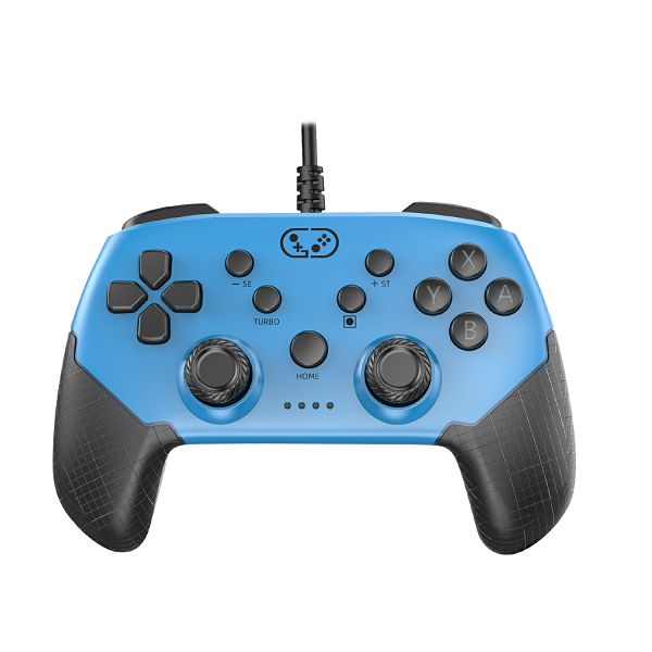Gamepad MAXLINE E-WG2043 za PC/PS3, žičani, plavi-0