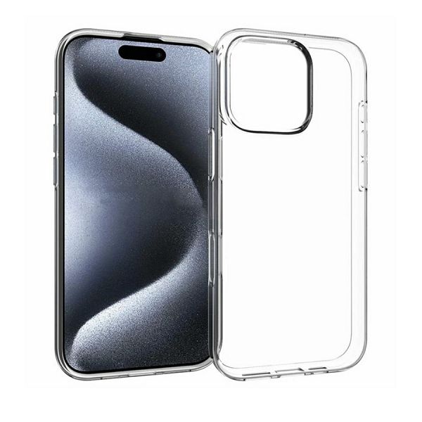 Maska za telefon MAX MOBILE MM TPU iPhone 16 PRO - ULTRA SLIM (prozirna, silikonska, ultra tanka, štiti od udaraca, nečistoće i ogrebotina)-0