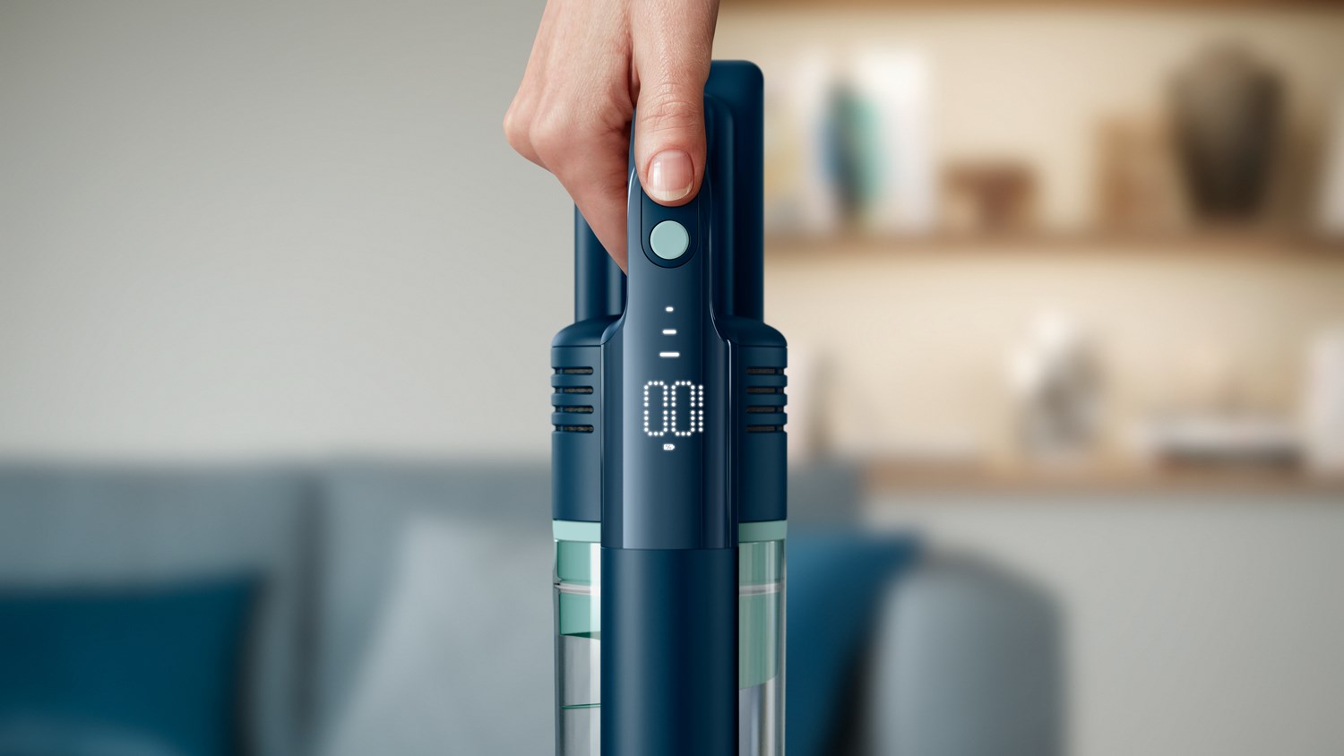 Philips 5000 series XC5141/01 stick vacuum/electric broom Battery Dry&wet Cyclonic Bagless Green, Sage-1