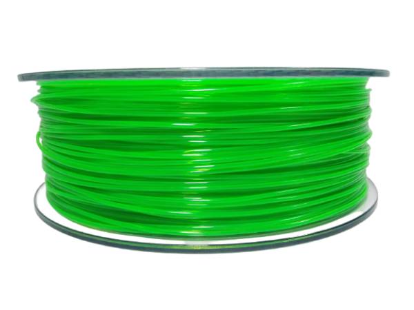 Filament za 3D printer, PET-G, 1.75 mm, 1 kg, prozirna zelena (Tolerancija promjera niti +/- 0.03mm, Temp.printanja 200°C~240°C, Temp.podloge 70°C~90°C, Prep.brzina printanja 60~80mm/s, Certifikat RoHS, CE, SGS)-0