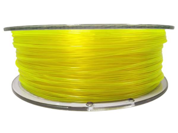 Filament za 3D printer, PET-G, 1.75 mm, 1 kg, prozirna žuta-0