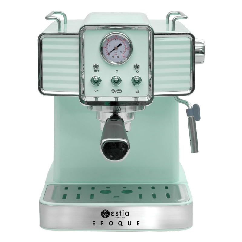 Aparat za espresso kavu ESTIA HOME Retro Epoque 06-19440 (Snaga 1350 W, Pumpa od 20 bara, Odvojivi spremnik za vodu)-0