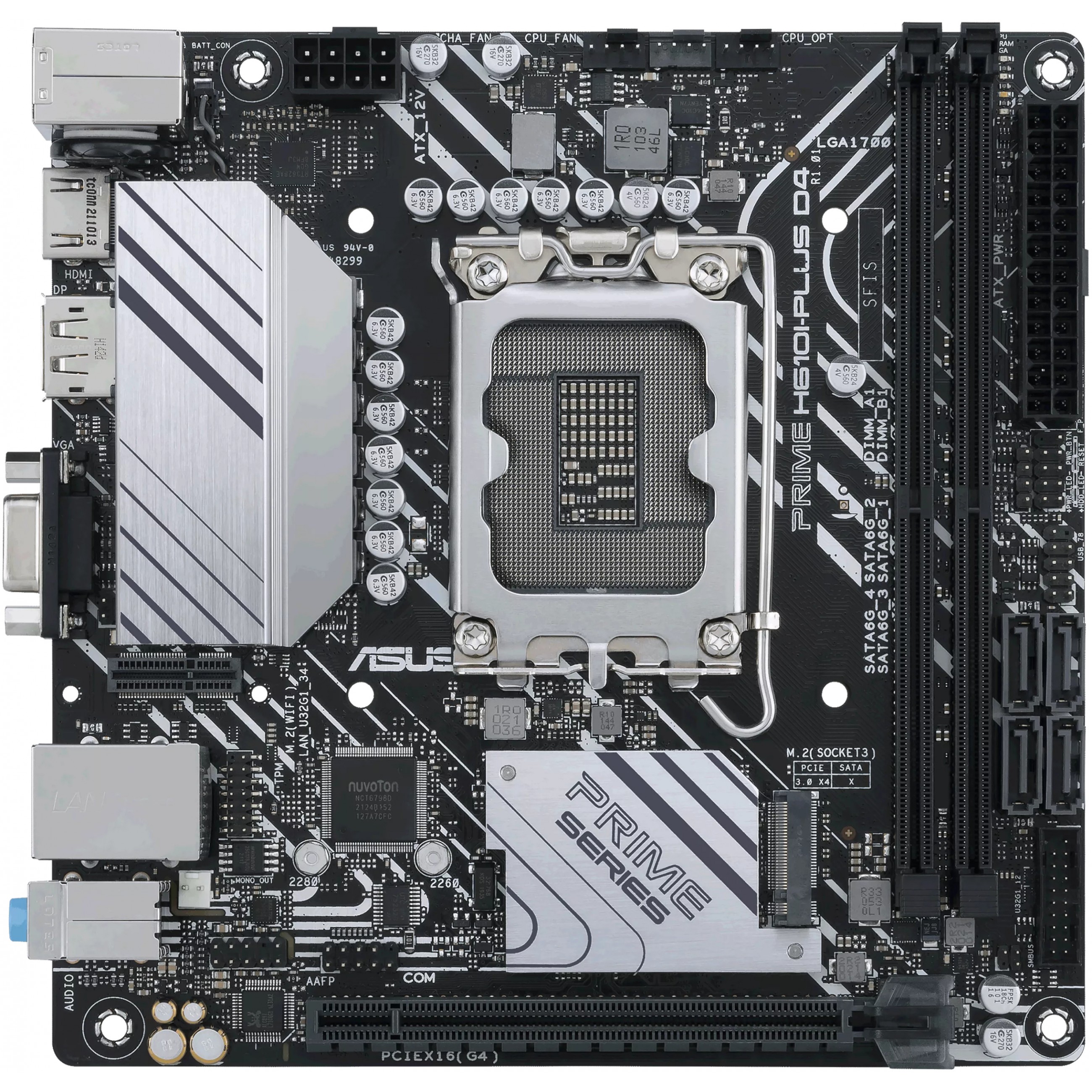 Matična ploča ASUS PRIME H610I-PLUS D4-CSM (mini ITX, LGA1700 Socket, H610)-7