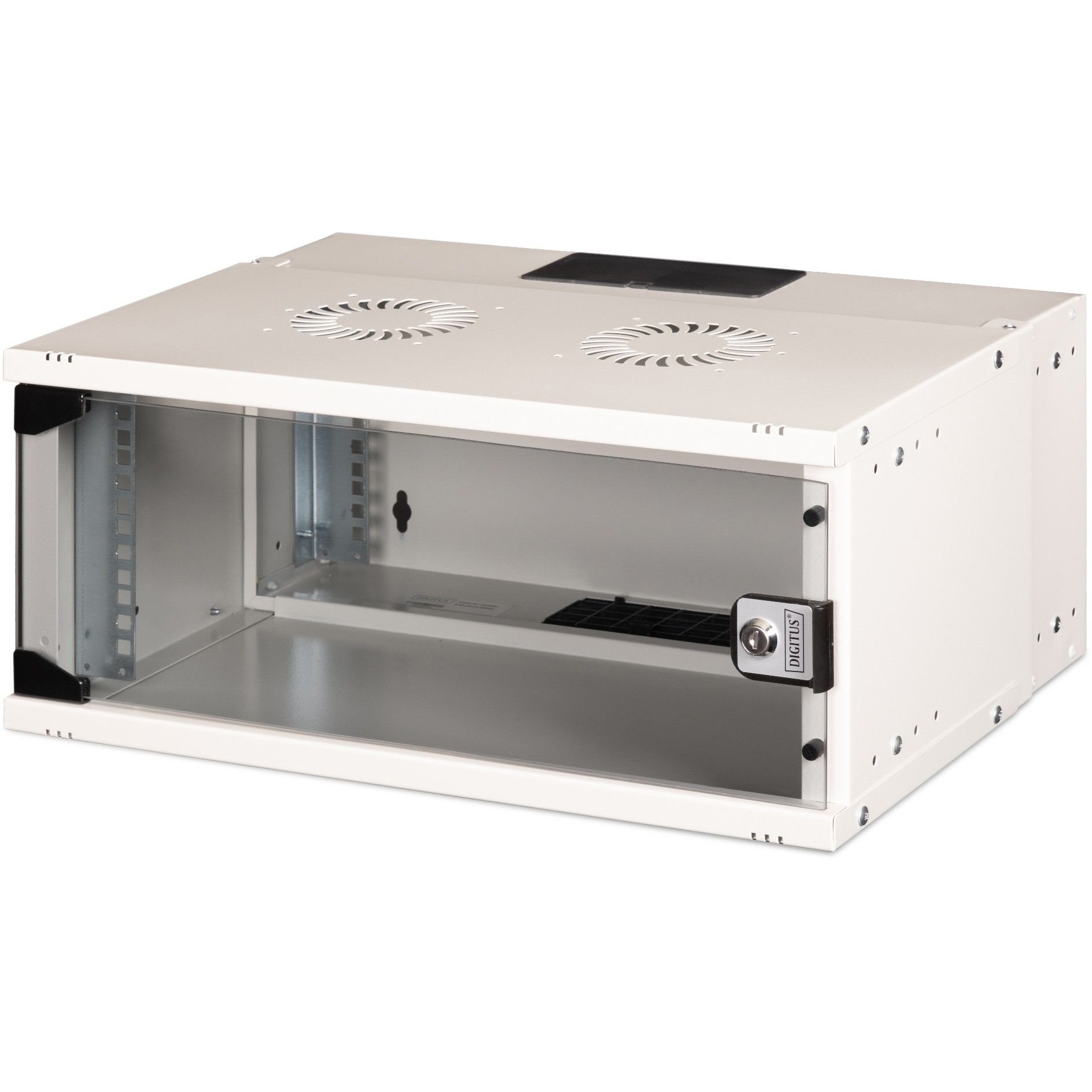 Ormar Digitus SOHO PRO Series (540x400 mm, 4U, staklena vrata, pasivna ventilacija, nosivost 60 kg)-3