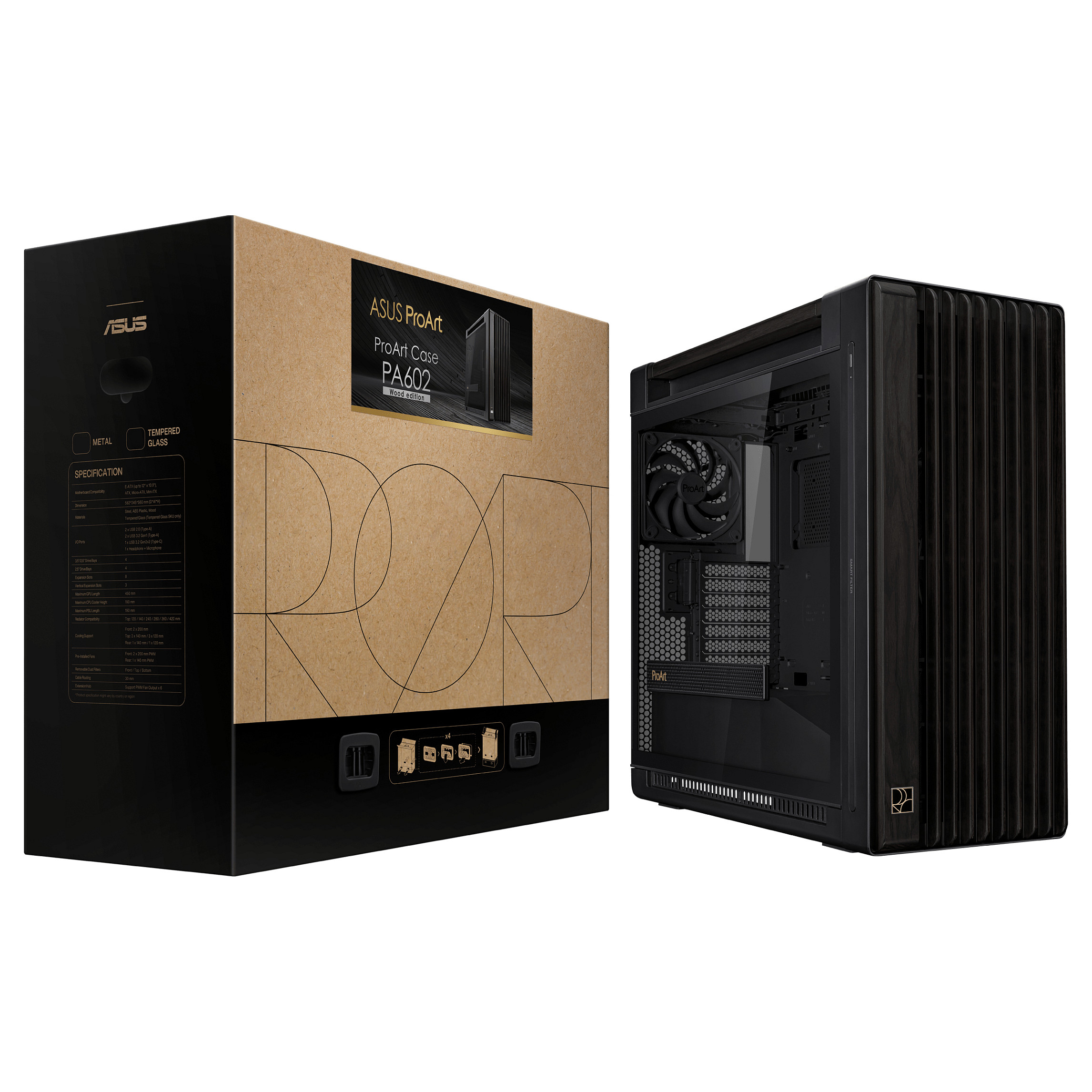 Kućište ASUS PROART PA602 WOOD TG PWM BLACK-16
